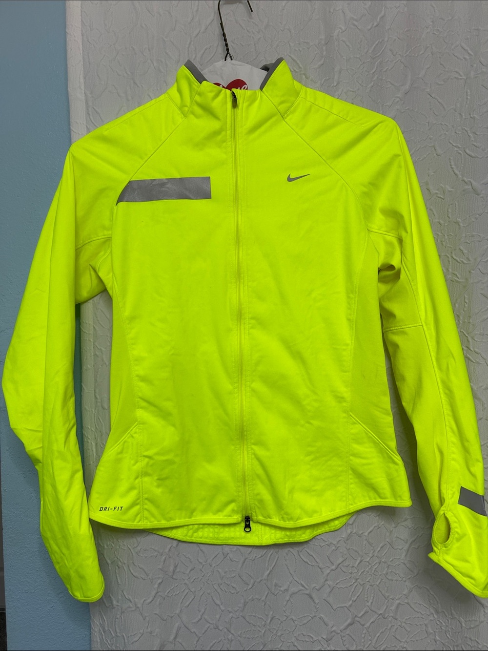 Nike Women’s Neon Yellow Reflective Utility Jacket